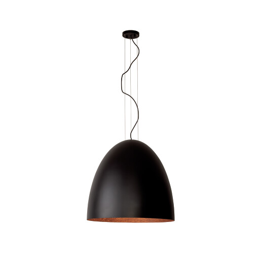 Lampa Wisząca sufitowa EGG Black/Copper L - 10320