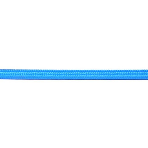 Kabel w oplocie okrągły niebieski 2x0,75