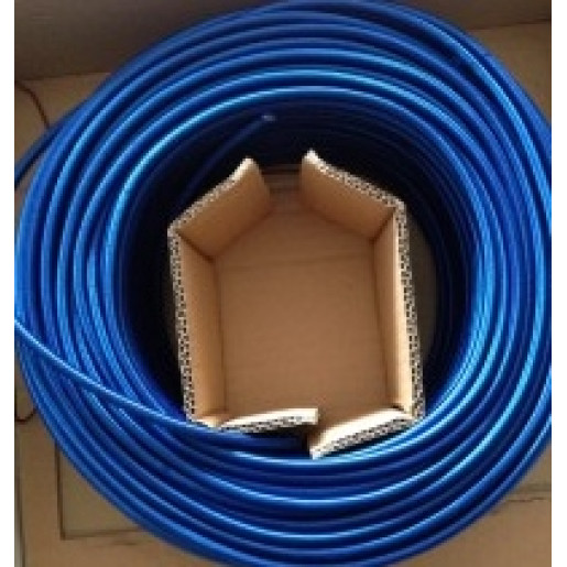 Kabel w oplocie okrągły niebieski 3x0,75