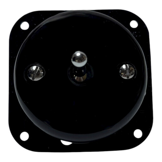 ANTICA TOOGLE ceramiczny włącznik pojedynczy schodowy czarny/srebrny K1-R120N1C/B