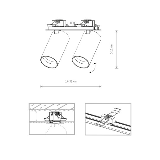 Lampa punkotwa MONO SURFACE - 7834