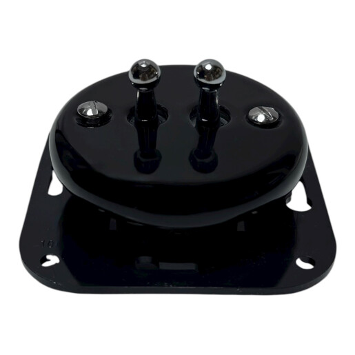 ANTICA TOOGLE  ceramiczny włącznik podwójny schodowy czarny/srebrny K1-R220N1C/B