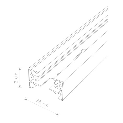 Lampa  PROFILE TRACK 1 M - 9448