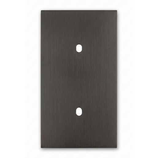 Togglica V ramka 4U pion podwójna 1 otw. + 1 otw. grafit szczotkowany