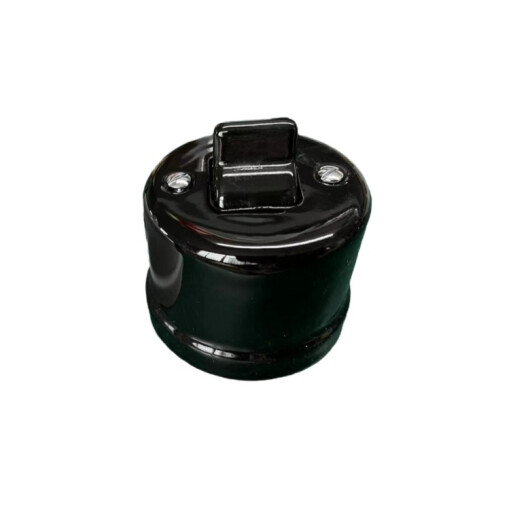 Antica OLD Włącznik ceramiczny natynkowy krzyżowy czarny K1-R140BMb 
