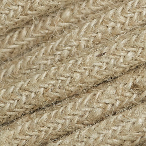 PRZEWÓD 3x0,75mm W OPLOCIE NATURALNYM JUTA  WŁOSKI