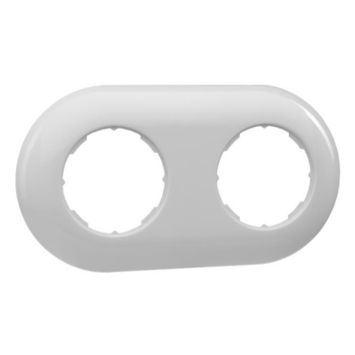 Ramka podwójna prosta LOFTICA  H1-RB002_biała Ramka podwójna prosta LOFTICA  H1-RB002_biała