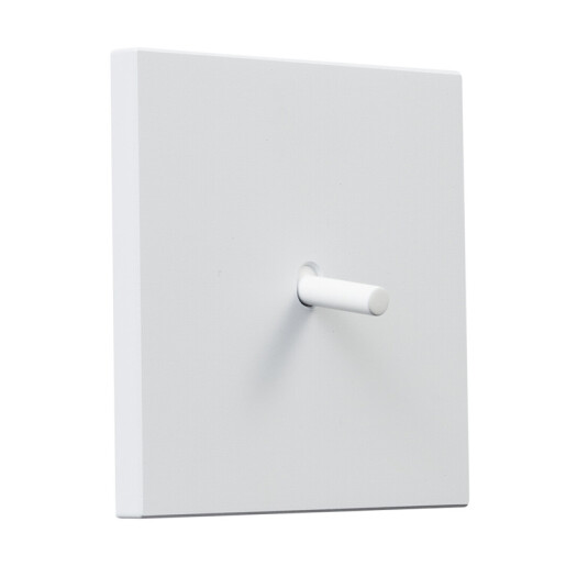 Włącznik kwadratowy metalowy krzyżowy biały mat Togglica 4U Włącznik kwadratowy metalowy krzyżowy biały mat Togglica 4U