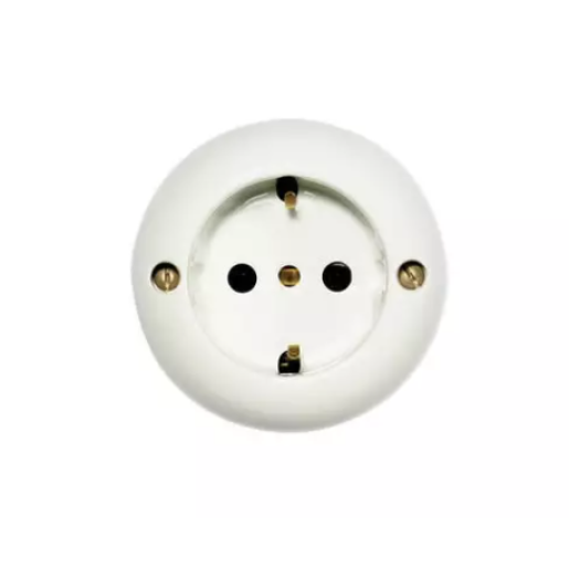 Porcelanowe gniazdo natynkowe schuko p30 16a 250V GiGambarelli, 00211