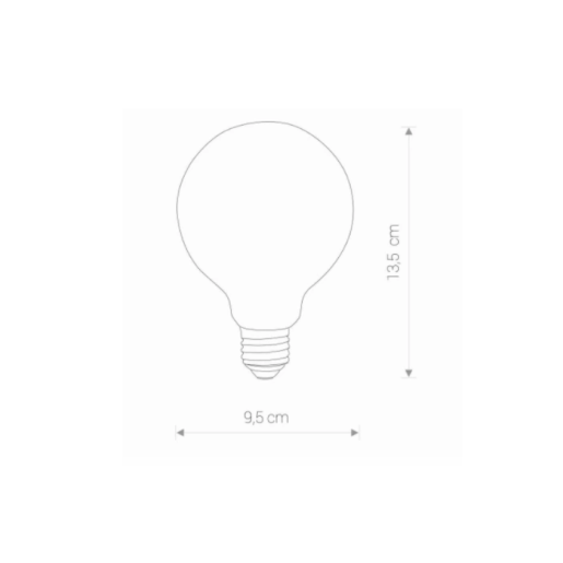 ŻARÓWKA E27 GLASS BALL BULB 9177 8W 