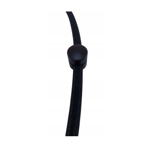Uchwyt aluminiowy do kabla w oplocie CZARNY na przewód 2x1,5 3x1,5