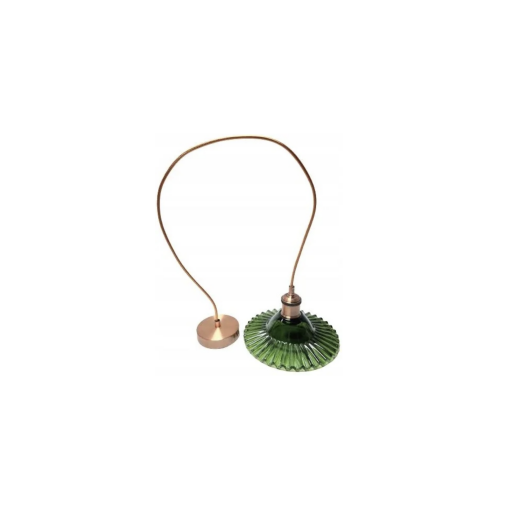 LAMPA RETRO ZIELONE SZKŁO 