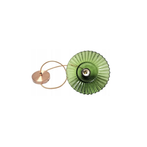 LAMPA RETRO ZIELONE SZKŁO 