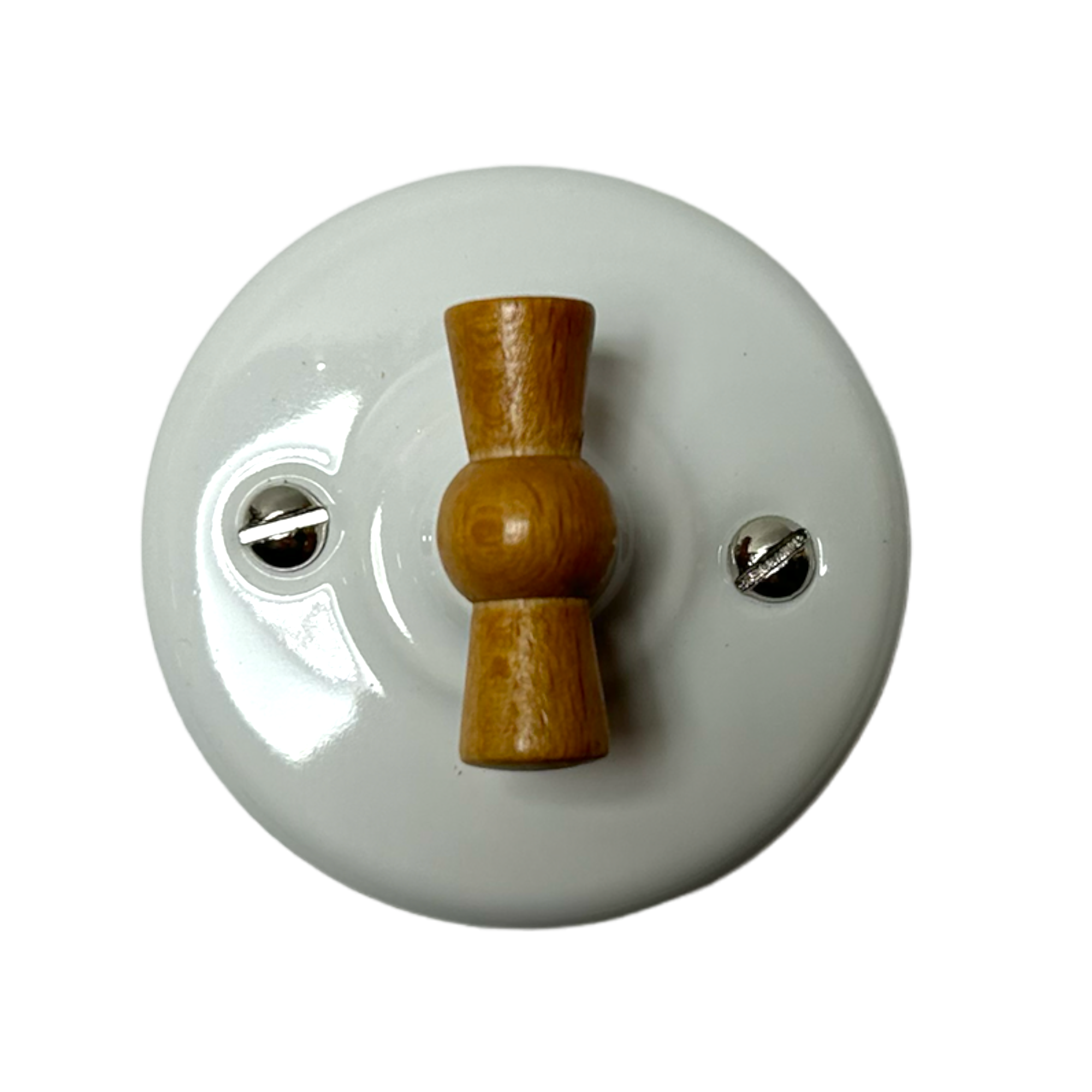 WŁĄCZNIK ŚWIATŁA RETRO POJEDYNCZY ANTICA BIAŁA, SINGLE WHITE T-01A