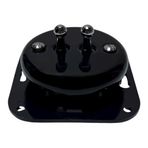 ANTICA TOOGLE  ceramiczny włącznik podwójny czarny/srebrny K1-R210N1C/B