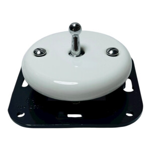 ANTICA TOOGLE  ceramiczny włącznik schodowy podtynkowy biały/srebrny K1-R120N1C/W