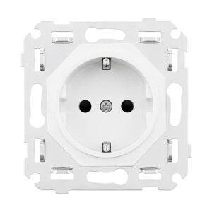 Togglica 4U mechanizm gniazdo Schuko biały mat EU