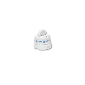 Porcelanowy włącznik natynkowy obrotowy pojedynczy/podwójny old england, biały, GiGambarelli, EN00110