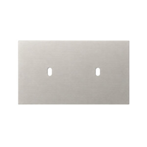 Togglica H ramka 4U poziom podwójna 1 otw. + 1 otw. nikiel szczotkowany EU