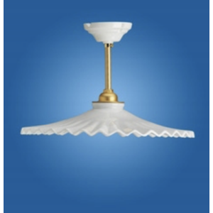 Lampa porcelanowa wisząca Ventaglio E27 retro loft WŁOSKA