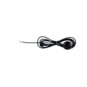 Przewód w oplocie kabel z włącznikiem nożnym i wtyczką czarny