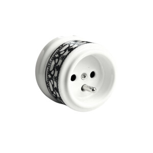 Gniazdo ceramiczne FOLK z bolcem natynkowe ANTICA, AN.206.3