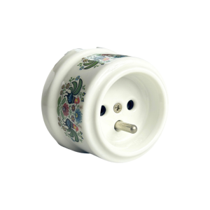 Gniazdo ceramiczne FOLK z bolcem natynkowe ANTICA, AN.206.4