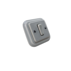  Alkrilight ANTICA SQUARE ceramiczny włącznik pojedynczy podtynkowy biały 