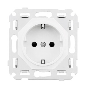 Togglica 4U mechanizm gniazdo Schuko biały mat EU