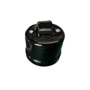 Antica OLD Włącznik ceramiczny natynkowy krzyżowy czarny K1-R140BMb 
