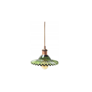 LAMPA RETRO ZIELONE SZKŁO 