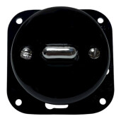 Antica Toogle GOLD włącznik podtynkowy krzyżowy czarny/srebrny K1-R140N1C/B