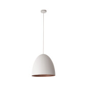 Lampa Wisząca sufitowa EGG WHITE/COPPER M - 10323