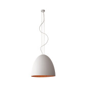 Lampa Wisząca sufitowa EGG WHITE/COPPER M - 10323