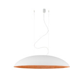 Lampa Wisząca sufitowa EGG WHITE/COPPER XL - 10325