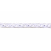 Kabel w oplocie skręcanym biały 3x0,75