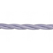 Kabel w oplocie skręcanym szary 2x0,75mm