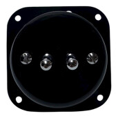 ANTICA TOOGLE  ceramiczny włącznik żaluzjowy czarny/srebrny K1-231N1SMC/B