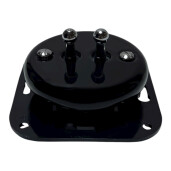 ANTICA TOOGLE  ceramiczny włącznik podwójny czarny/srebrny K1-R210N1C/B