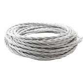 Kable w oplocie skręcanym szary 3X1,5mm
