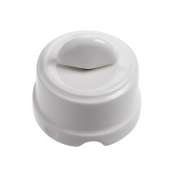 Porcelanowy włącznik natynkowy obrotowy pojedynczy  GiGambarelli SX110.B