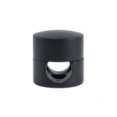 Uchwyt przewodu Alu otwór 9mm,dia16mm,czarny
