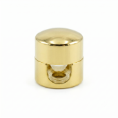 Uchwyt przewodu Alu otwór 9mm, średnica 16mm, złoty
