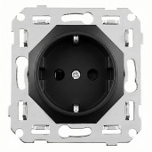 Togglica 4U mechanizm gniazdo Schuko czarny mat