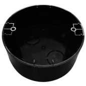 Gniazdo satelitarne z ramką czarne LOFT vintage black NATYNKOWE OKRĄGŁE 