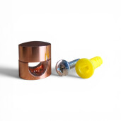 Uchwyt przewodu Alu otwór 9mm ,dia16mm, miedź