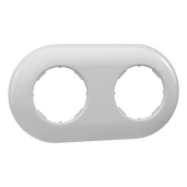 Ramka podwójna prosta LOFTICA  H1-RB002_biała