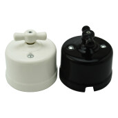 Włącznik ceramiczny natynkowy żaluzjowy ANTICA biały K1-R231MSw
