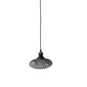 LAMPA RETRO SZARA SZKŁO 