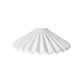Klosz ceramiczny falbana biały 32 cm 